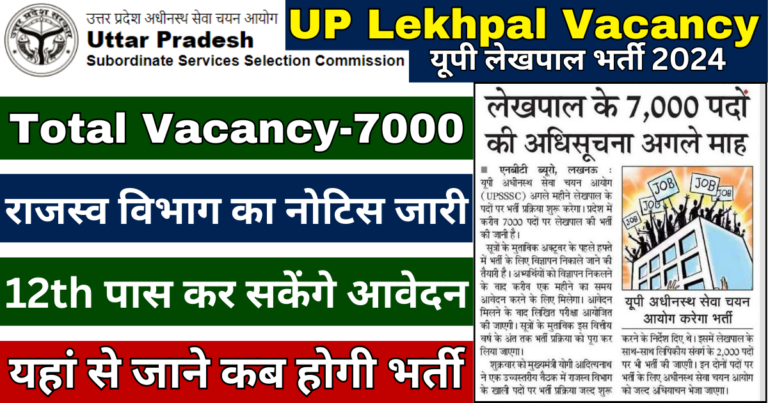 UP Lekhpal Vacancy 2024 Kab Aayega