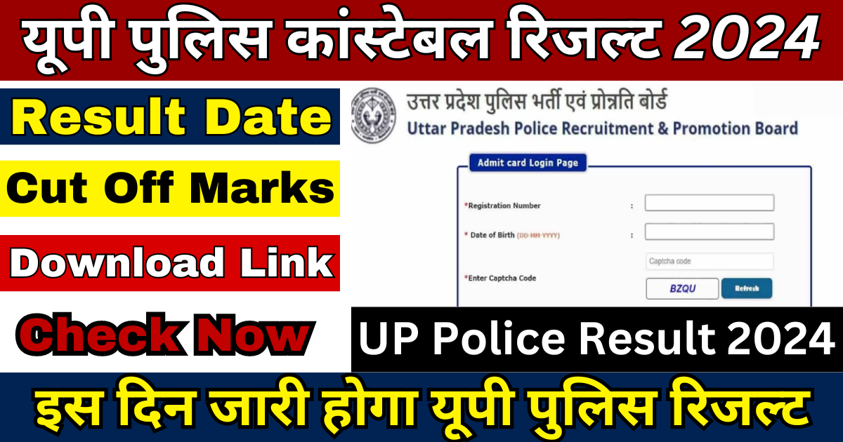 UP Police Constable Result 2024 Kab Aayega