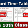 UP Board Time Table 2025 Out