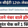 Rajasthan CET Result 2024 Kaise Check Kare