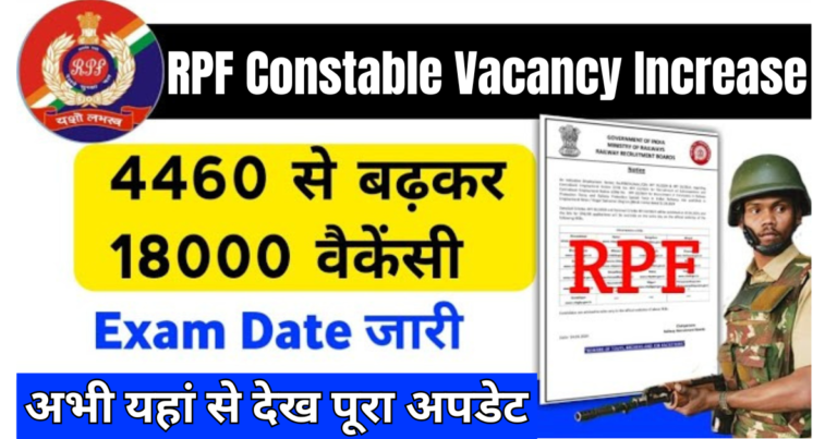 RPF Constable Vacancy Increase 2024